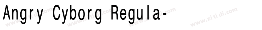 Angry Cyborg Regula字体转换